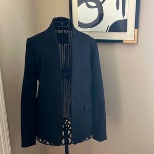 J Crew black classic blazer.